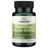 Swanson Manzanilla Extracto Flor Frasco 500 mg, apoyo a la calma diaria.