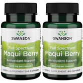 Swanson maqui 400 mg frasco frontal para rutina diaria