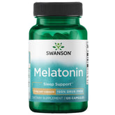 Swanson Melatonina: botella frente para un posible descanso suave y relajante
