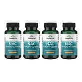 Swanson NAC: botella 600 mg, cápsulas veganas para apoyo antioxidante diario.