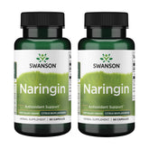 Swanson Naringin cápsulas en caja, apoyo antioxidante junto a la vitamina C.