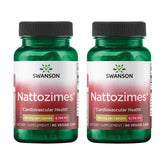 Swanson Nattozimes en botella clara para ver la dosis diaria y control.