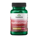 Swanson Nattozimes frasco de cápsulas veganas de triple fuerza para uso diario.