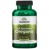 Swanson Orégano 450 mg cápsulas, frasco frontal para uso diario.