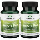 Cápsulas Swanson Piel de Limón, fuente antioxidante para uso diario