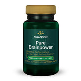 Swanson Poder Cerebral, botella de cápsulas vegetales, apoyo cognitivo diario.