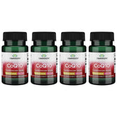 Swanson CoQ10 Mini Cap frente a la botella: apoyo diario al sistema cardiovascular.