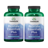 Swanson Prostate Essentials Plus en botella, soporte para la salud prostática en la rutina diaria.