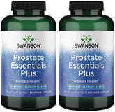 Swanson Prostate Essentials Plus: cápsulas veganas para soporte prostático diario.