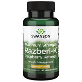 Swanson Razberi-K cápsulas vegetales de 500 mg, para apoyar un estilo de vida activo.