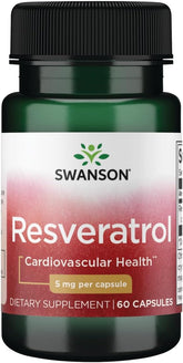 Swanson Resveratrol cápsulas detalle: apoyo antioxidante diario.