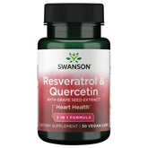 Swanson Resveratrol y Quercetina botella: cápsulas para apoyo antioxidante diario
