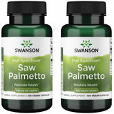 Swanson Saw Palmetto botella frontal mostrando el envase y etiqueta