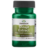 Swanson Shilajit: botella de cápsulas vegetales, posible apoyo a la energía diaria
