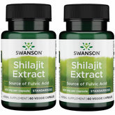 Swanson Shilajit Extract cápsulas: apoyo diario para bienestar general.