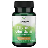 Swanson Glándula Timo Cruda 500 mg cápsulas: apoyo diario para energía.