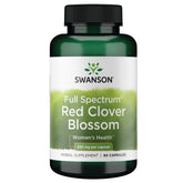 Swanson Trebol Rojo: bote de capsulas para equilibrio durante el ciclo.