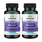 Swanson Triple Boro Complex, caja de cápsulas, posible apoyo a la salud ósea y articulaciones