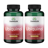Swanson Ubiquinol, botella de 120 cápsulas blandas, posible apoyo a la energía y al corazón