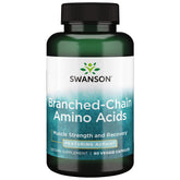 Swanson ULT Veg BCAA AJIPURE en botella, ideal para apoyo diario de energía muscular