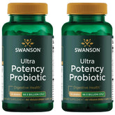 Swanson Ultra Probiotic, botella vertido, apoyo a la salud digestiva diaria.