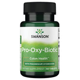 Swanson Ultra Pro-Oxy-Biotic frente de la botella, apoyo diario al microbioma.