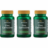 Swanson Zinc Carnosina cápsulas 60 unidades apoyo digestivo diario.