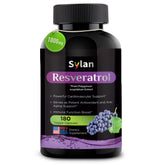 SYLAN Resveratrol, caja de cápsulas, posible apoyo antioxidante para la vida diaria.