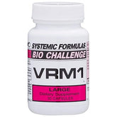 Systemic Formulas VRM1, botella de aceite con aroma a ajo, apoyo diario al intestino.
