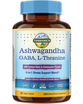 Terranics Ashwagandha L-Theanine: cápsulas para calma y enfoque diario