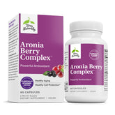 Capsulas veganas de Terry Naturally Aronia Berry Complex para apoyo antioxidante diario.