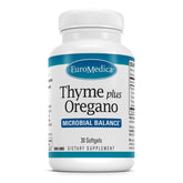 Terry Naturally EuroMedica Thyme Plus Oregano, botella de cápsulas para apoyo inmunológico diario