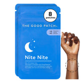 Parche The Good Patch Nite Nite aplicado en la piel para apoyar la rutina de sueño.