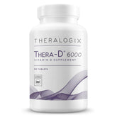 Theralogix Thera-D 6000 UI comprimidos en botella, apoyo diario para huesos