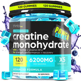 Thinbi gomitas de creatina monohidratada en botella de 120 unidades para entrenamiento