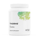 THORNE Creatine micronizada en bote para apoyo a la masa muscular.