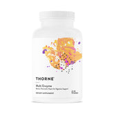 THORNE Multi Enzima frasco de cápsulas para apoyar la digestión diaria.