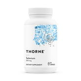 THORNE Selenium 200mcg cápsulas en frasco para apoyo antioxidante diario