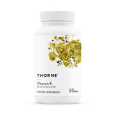 THORNE Vitamina K: frasco de cápsulas para apoyo diario