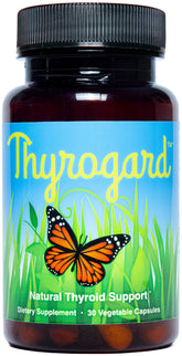 Thyrogard botella de suplemento natural para balance tiroideo
