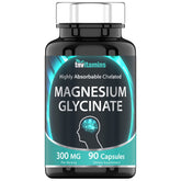 tnvitamins Magnesio Glicinato 300 mg — botella para sueño más calmado y relajación nocturna