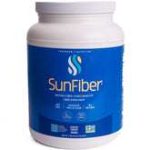 Tomorrow's Nutrition Sunfiber bottle pour showing easy mixing for gentle digestion