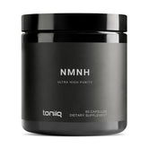 Toniiq NMNH cápsulas, vista frontal, para apoyo diario de energía y bienestar.