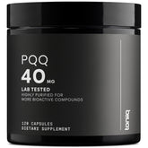 Toniiq PQQ 40mg cápsulas vegetarianas frente: pureza alta para uso diario