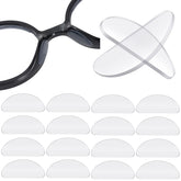 TOODOO almohadillas nasales adhesivas transparentes, confort y ajuste estable para gafas.
