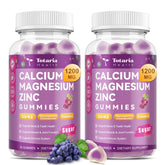Totaria gominolas calcio 1200mg con d3 zinc para soporte diario de huesos.
