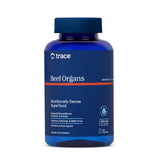 Trace Minerals Beef Organs: botella con cápsulas para uso diario.