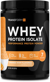 TransformHQ WPI sabor Naranja Whip en envase, batido sabroso para entrenar