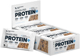 Envase de Transparent Labs Protein+ Bars para snack práctico diario.