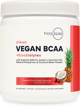Type Zero Ultra Clean BCAA en lata, formato vegano y fácil de usar.
